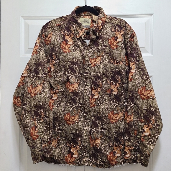 Vintage OUTDOOR LIFE FIELD TESTED‎ LONG SLEEVED 100% COTTON MENS SHIRT SIZE 2XL - Picture 1 of 11